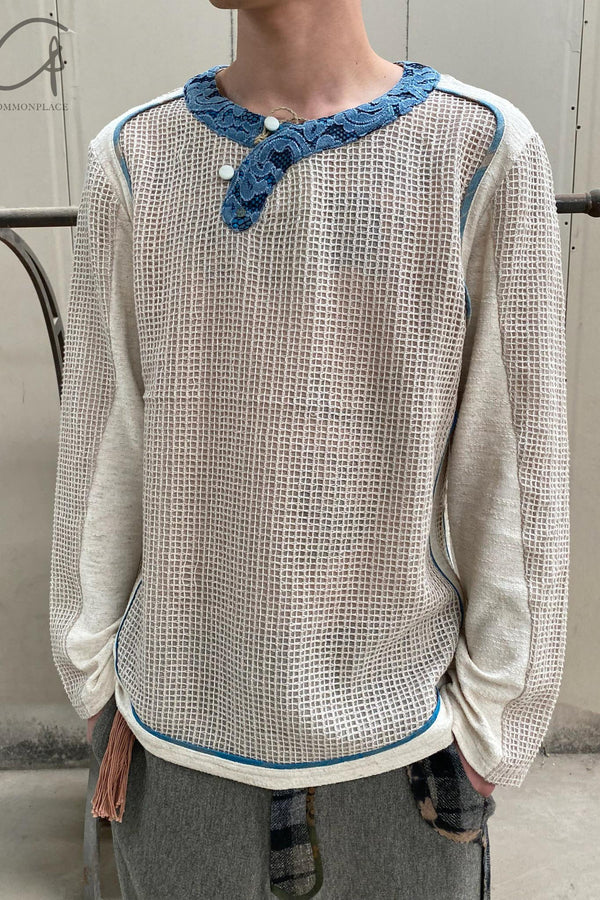 COMMUNS button jelly top AW22-J222B cream